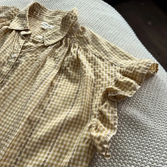 Max Studio Ruffled Button Down Shirt - Picture 6 of 9